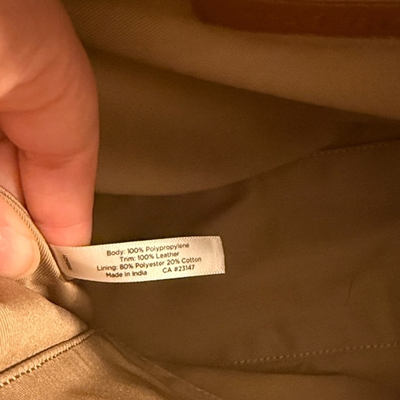 NWT TALBOTS Brown and Cream Tote Bag - Picture 5 of 7